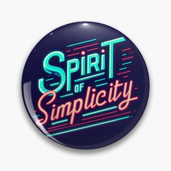 Item preview, Spirit of simplicity, typography, retro designed and sold by maxmaj.