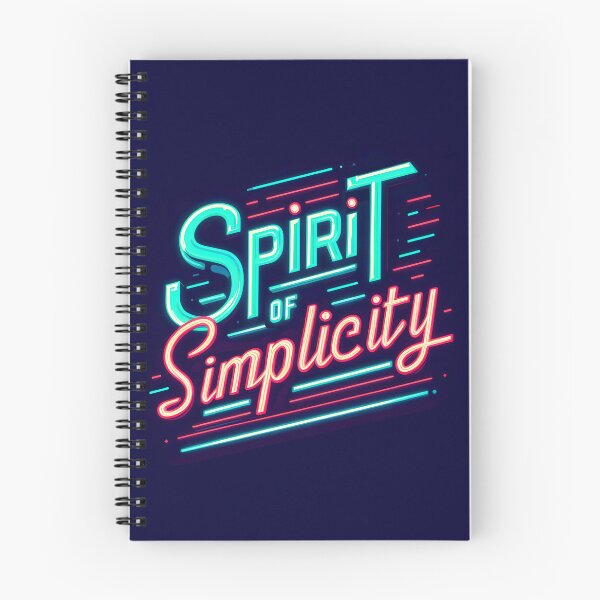 Item preview, Spirit of simplicity, typography, retro designed and sold by maxmaj.