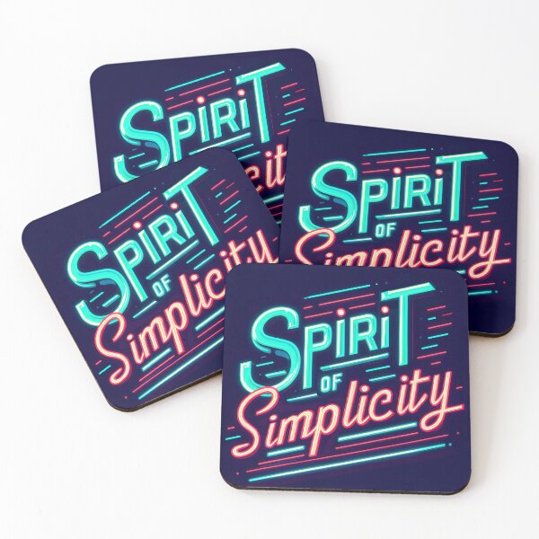 Item preview, Spirit of simplicity, typography, retro designed and sold by maxmaj.