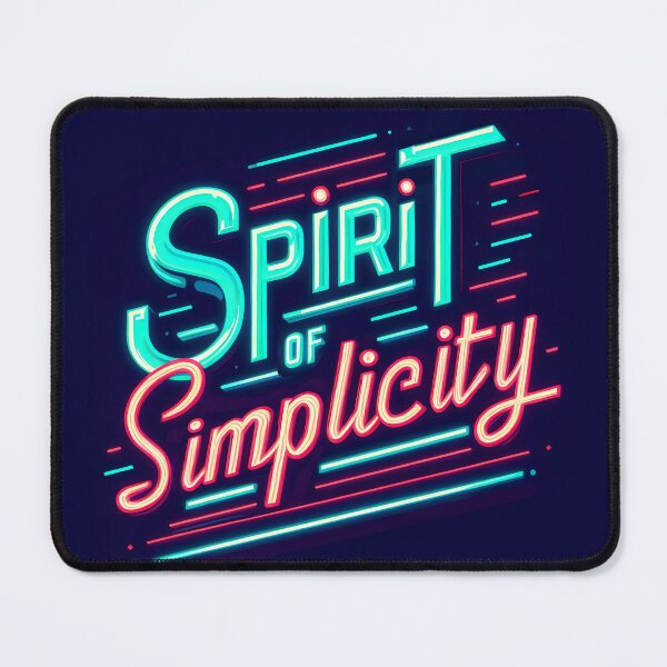 Item preview, Spirit of simplicity, typography, retro designed and sold by maxmaj.