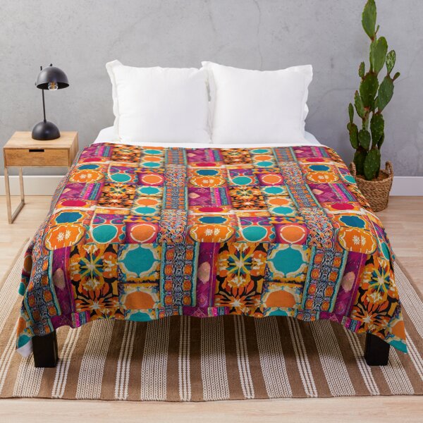 Item preview, Abstract Bohemian Moroccan Tile Pattern Comforter 4 designed and sold by LLdreams.
