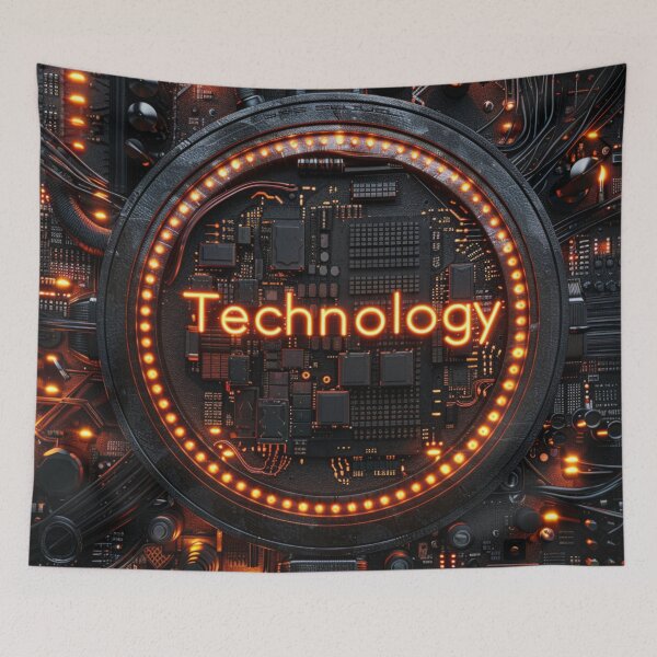 Item preview, Futuristic Tech: Bold Chip Enclosure designed and sold by Ace Apparel  Attire.