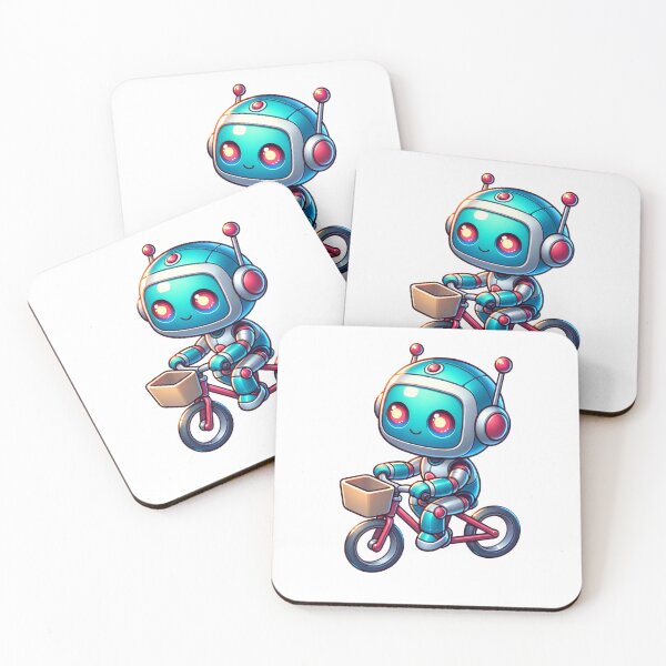 Item preview, Robot Riding a Bike designed and sold by PassionforLove.