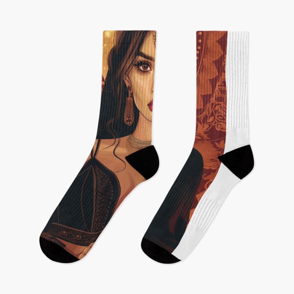 Item preview, Modern Indian Woman Drinking Art designed and sold by Rockwpapart.