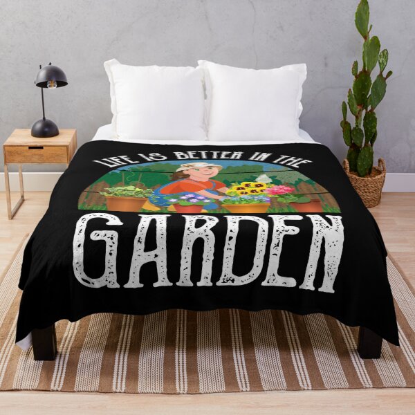 Item preview, Life Is Better In The Garden designed and sold by Cat Lady Designs.