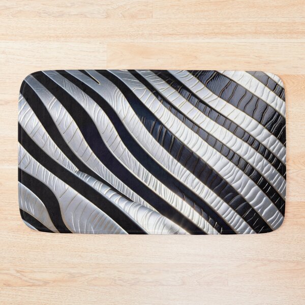 Item preview, Abstract Silver Zebra Skin Pattern designed and sold by TheArtOfPat.