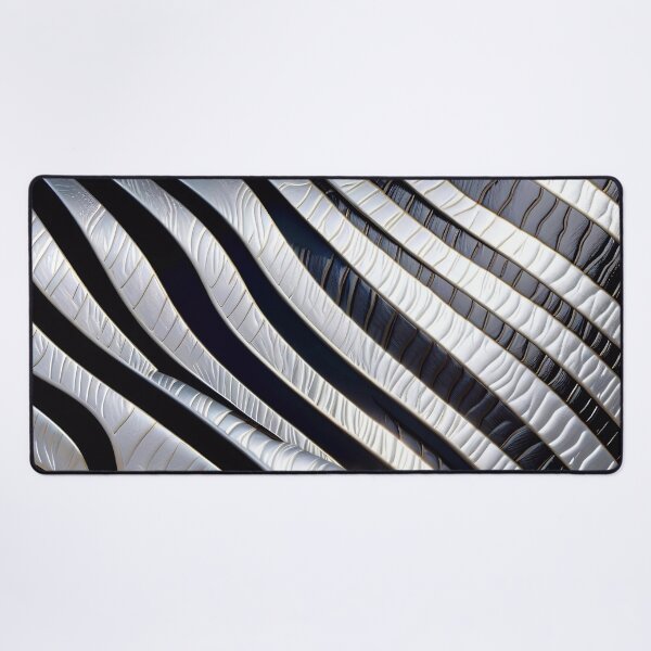 Item preview, Abstract Silver Zebra Skin Pattern designed and sold by TheArtOfPat.