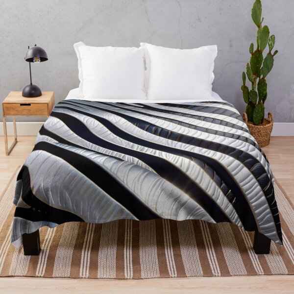 Item preview, Abstract Silver Zebra Skin Pattern designed and sold by TheArtOfPat.