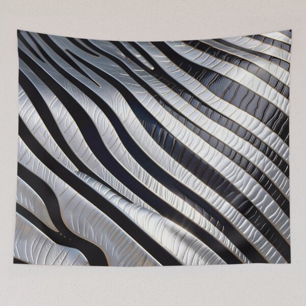 Item preview, Abstract Silver Zebra Skin Pattern designed and sold by TheArtOfPat.