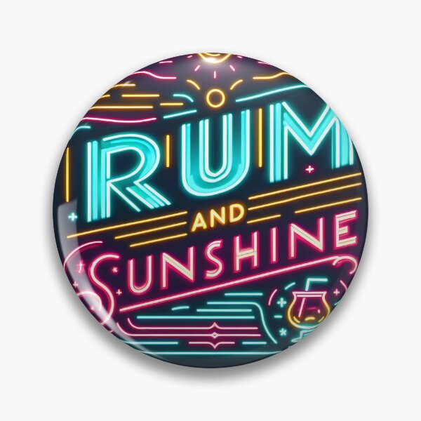 Artikelvorschau, Rum und Sonnenschein, Typografie, Retro entworfen und verkauft von maxmaj.