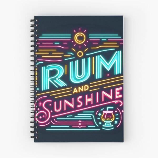 Item preview, Rum and Sunshine, typography, retro designed and sold by maxmaj.