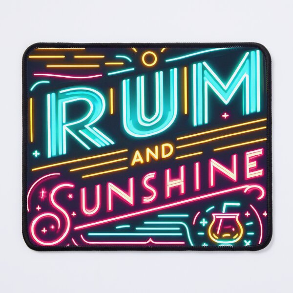 Item preview, Rum and Sunshine, typography, retro designed and sold by maxmaj.