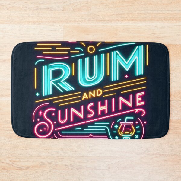 Item preview, Rum and Sunshine, typography, retro designed and sold by maxmaj.