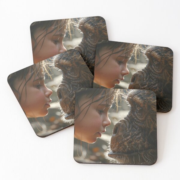 Item preview, Thought Provoking-Child Facing Wild Animal C168-2 designed and sold by MPCFICTION.