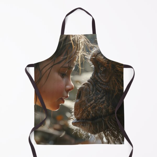 Item preview, Thought Provoking-Child Facing Wild Animal C168-2 designed and sold by MPCFICTION.