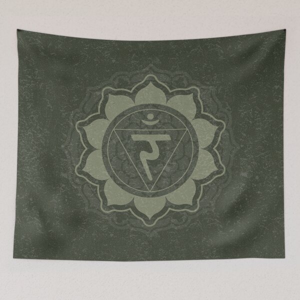 Item preview, Solar Plexus Chakra Mandala - Pine + Sage designed and sold by Irene Estelle.