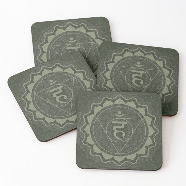 Item preview, Throat Chakra Mandala - Pine + Sage designed and sold by Irene Estelle.