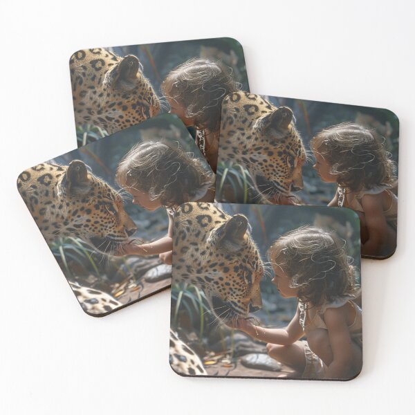 Item preview,  Thought Provoking-Child Facing Wild Animal C168-3 designed and sold by MPCFICTION.