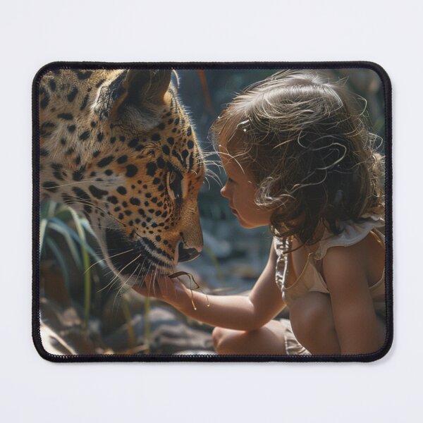 Item preview, Thought Provoking-Child Facing Wild Animal C168-3 designed and sold by MPCFICTION.