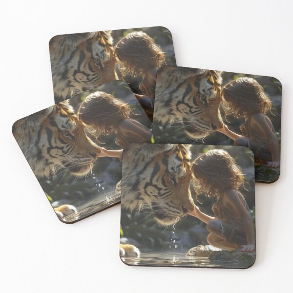 Item preview, Thought Provoking-Child Facing Wild Animal C168-4 designed and sold by MPCFICTION.