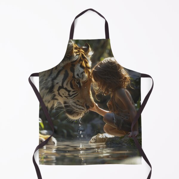 Item preview, Thought Provoking-Child Facing Wild Animal C168-4 designed and sold by MPCFICTION.