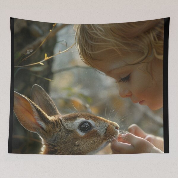 Item preview, Cute Kids & Animals-Child Facing Wild Animal C168-1 designed and sold by MPCFICTION.