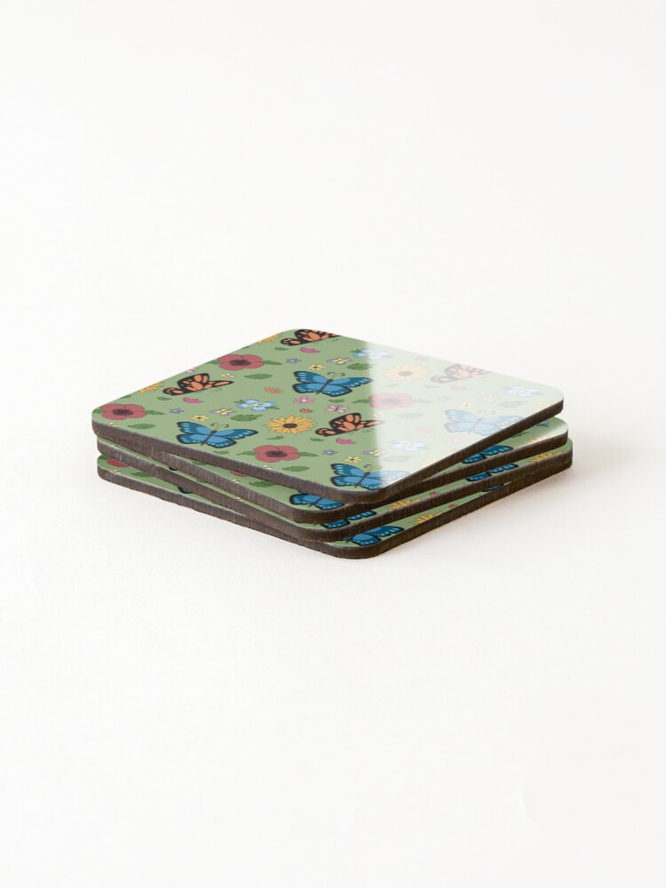 Thumbnail 4 of 5, Coasters (Set of 4), Springtime  designed and sold by echo-pancakes.
