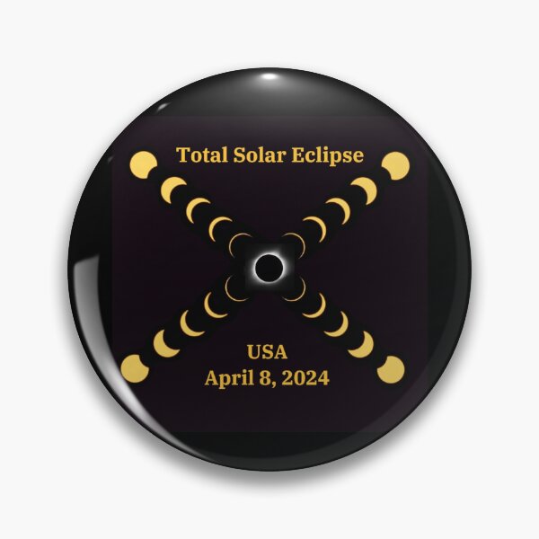 Item preview, Total Solar Eclipse - USA April 8 2024 designed and sold by TrueNorthSpirit.