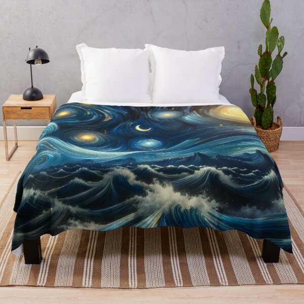 Item preview, Starry Night Ocean Swirls designed and sold by JuniperFinch.