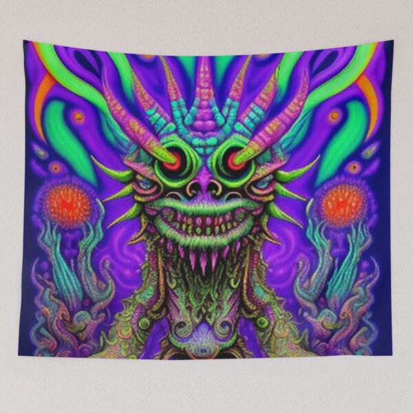 Item preview, Vintage Trippy Psychedelic Monster 70's 80's designed and sold by TheDarkWardrobe.