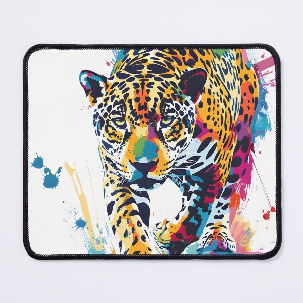 Item preview, Colorful paint splatter leopard print designed and sold by dcrc.