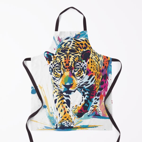 Item preview, Colorful paint splatter leopard print designed and sold by dcrc.