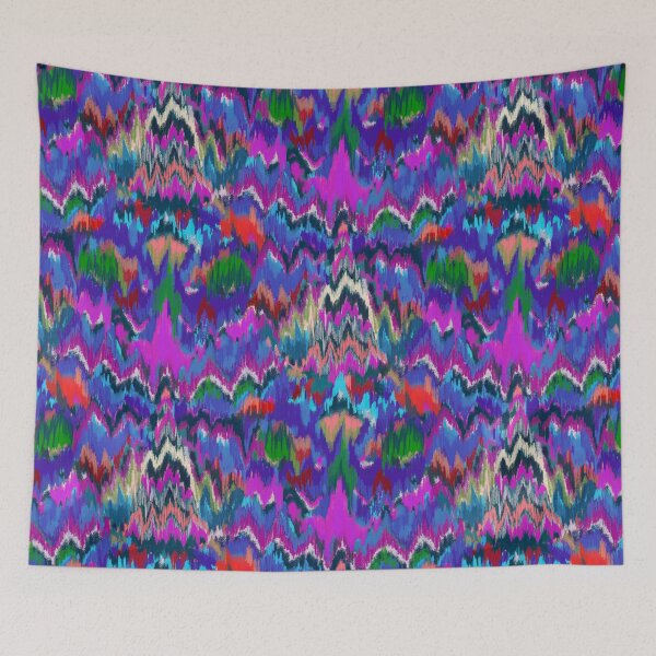 Item preview, Abstract Lily Moth-- Fuchsia, Indigo, Persimmon designed and sold by MeganSteer.