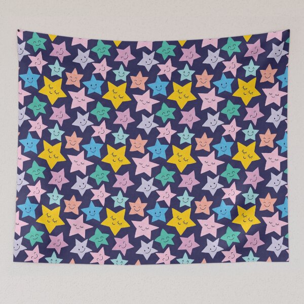 Item preview, Cute star faces designed and sold by inkbearblue.