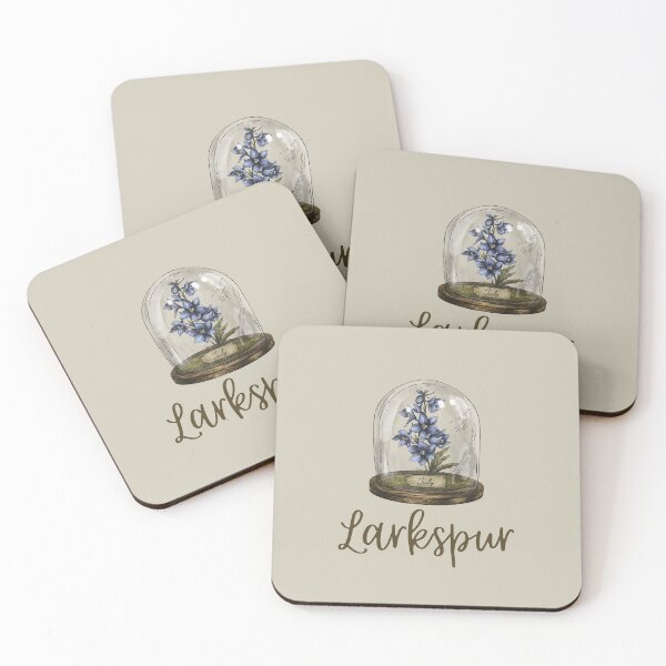 Item preview, 7 Larkspur Flower - July - Vintage Birth Flower   designed and sold by patternjp.