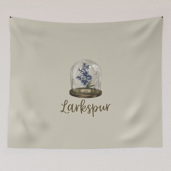Item preview, 7 Larkspur Flower - July - Vintage Birth Flower   designed and sold by patternjp.