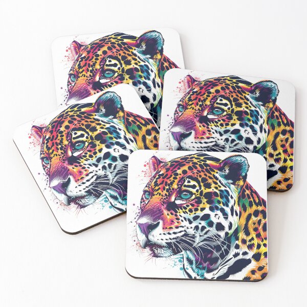 Item preview, Colorful paint splatter leopard print designed and sold by dcrc.