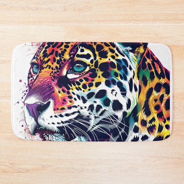 Item preview, Colorful paint splatter leopard print designed and sold by dcrc.