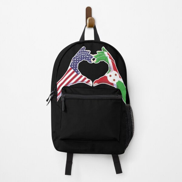 Item preview, Burundi Burundian USA United States American America Love Heart Peace designed and sold by FlagX.