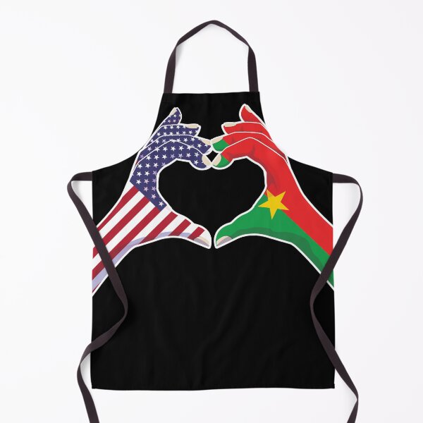 Item preview, Burkinabe Burkina Faso USA United States American America Love Heart Peace designed and sold by FlagX.