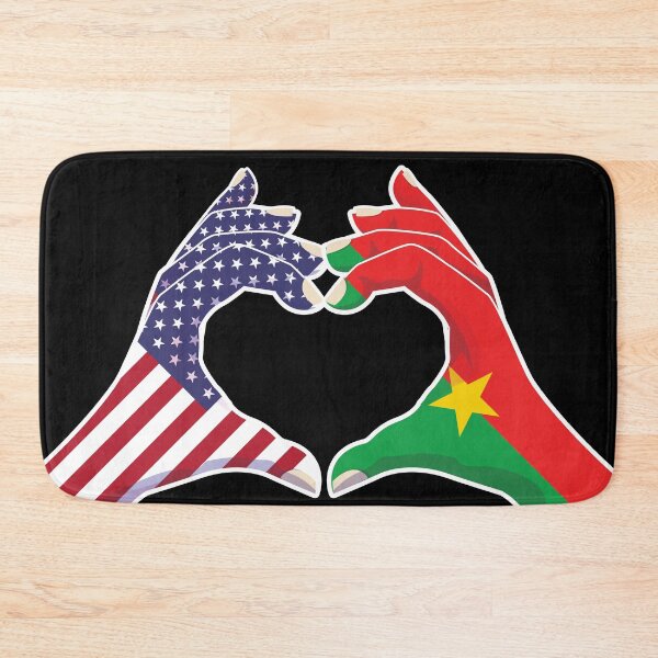 Item preview, Burkinabe Burkina Faso USA United States American America Love Heart Peace designed and sold by FlagX.