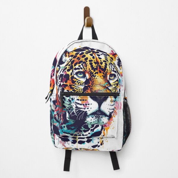 Item preview, colorful paint splatter leopard print designed and sold by dcrc.