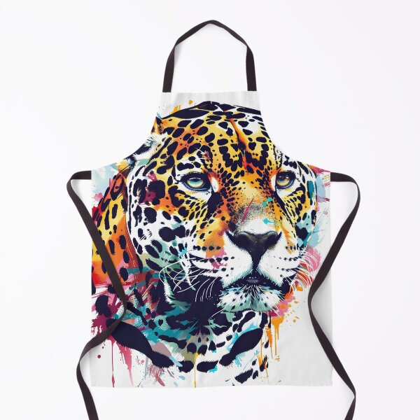 Item preview, colorful paint splatter leopard print designed and sold by dcrc.