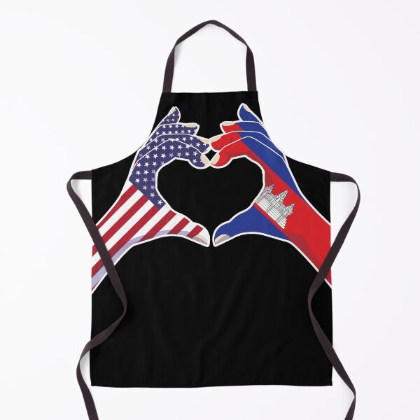 Item preview, Cambodian Cambodia USA United States American America Love Heart Peace designed and sold by FlagX.
