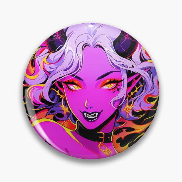 Item preview, Neon Inferno Sultry Seductive Succubus Anime Girl designed and sold by bubblegoth.