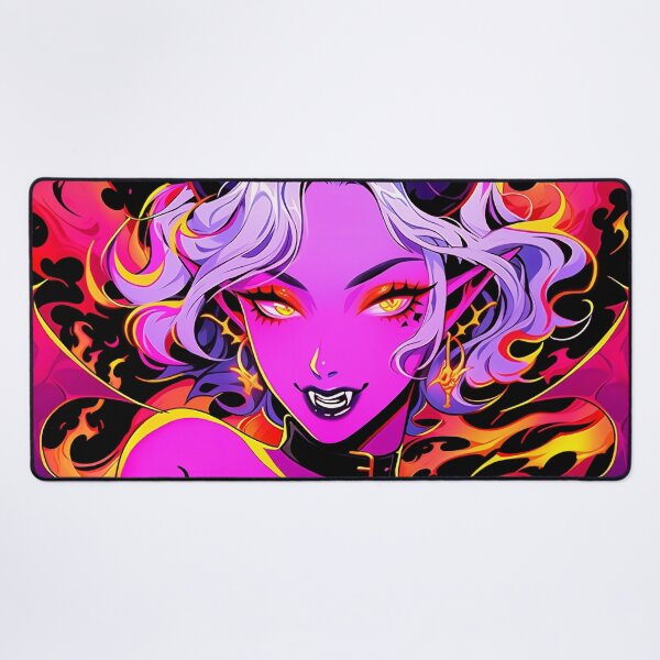 Item preview, Neon Inferno Sultry Seductive Succubus Anime Girl designed and sold by bubblegoth.