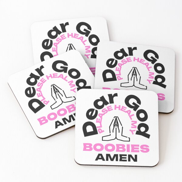Item preview, Dear God Please Heal My Boobies with Praying Hands, Heal My Breast Cancer designed and sold by Monique Prince.