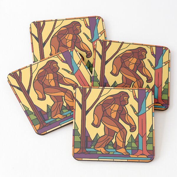 Item preview, Stained Glass Bigfoot designed and sold by Valley42Designs.