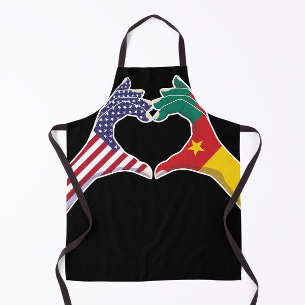 Item preview, Cameroon Cameroonian USA United States American America Love Heart Peace designed and sold by FlagX.