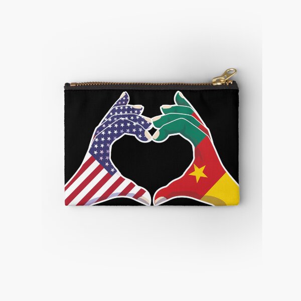 Item preview, Cameroon Cameroonian USA United States American America Love Heart Peace designed and sold by FlagX.